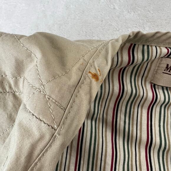 Marsh Landing Vintage Vest Women’ size PM Khaki Quilted Utility Canvas - Picture 6 of 6